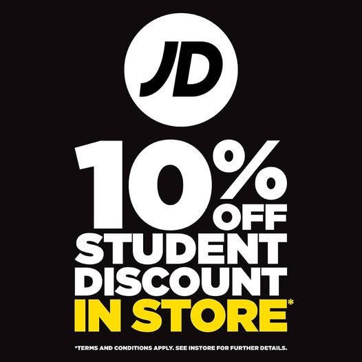JD Sports – Students get 10% Off